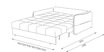 Прямой диван Токио 2 130 (ППУ) в Норильске - предосмотр 8