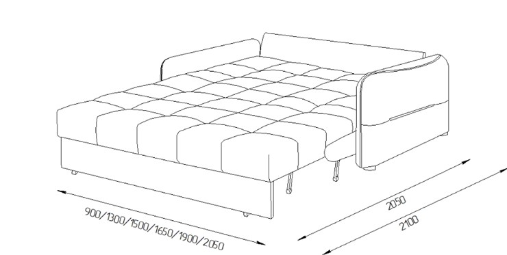 Прямой диван Токио 2 130 (ППУ) в Норильске - изображение 8
