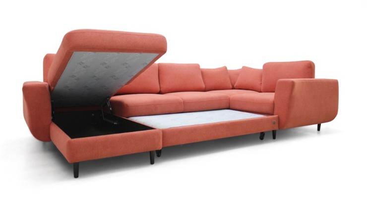 Модульный диван Томас с широкими подлокотниками и пуф-столик с подъемным механизмом в Красноярске - изображение 3