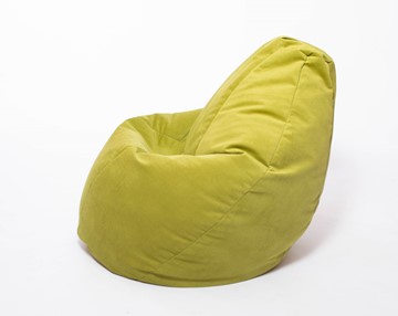 Кресло-мешок Груша малое, велюр однотон, травянное в Норильске - предосмотр 2