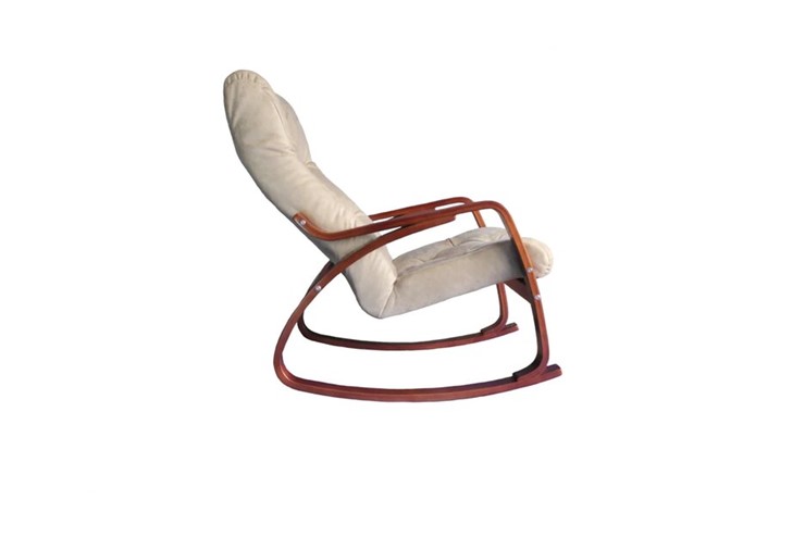 Кресло-качалка Гранд, замша крем в Норильске - изображение 1