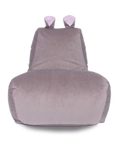 Кресло-игрушка Бегемот кофе/розовый в Норильске