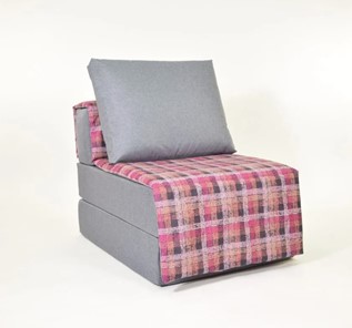 Бескаркасное кресло-кровать Харви, серый - квадро в Норильске