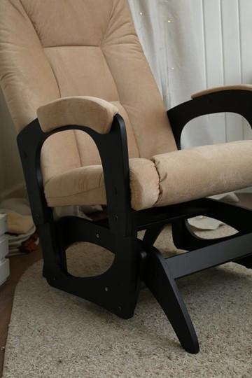 Кресло-качалка Леон маятниковая, ткань AMIGo песок 29-Т-П в Норильске - изображение 8