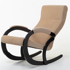 Кресло-качалка в гостиную Корсика, ткань Amigo Beige 34-Т-AB в Норильске - предосмотр