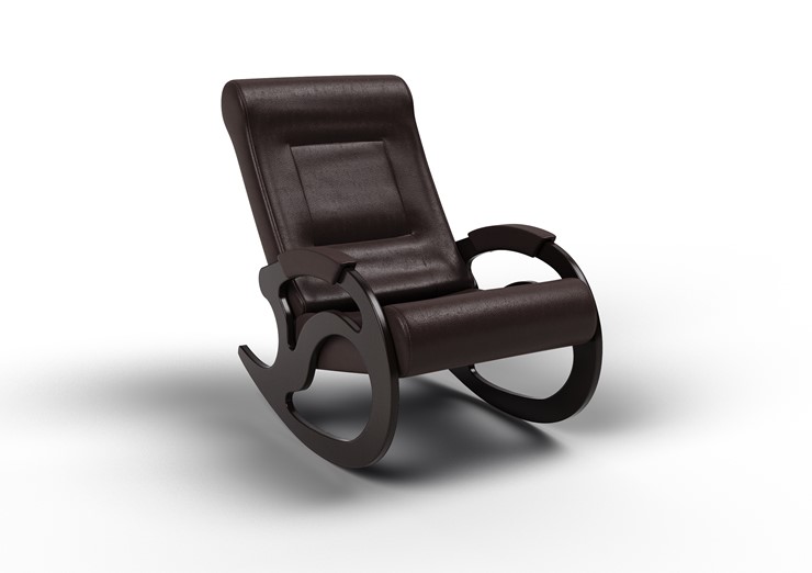 Кресло-качалка Вилла, экокожа крем 11-К-КР в Норильске - изображение 1