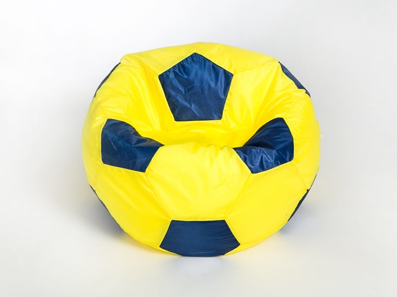 Кресло-мешок Мяч малый, желто-синий в Норильске - изображение