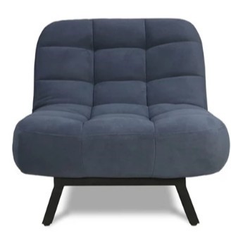 Мягкое кресло Абри опора металл (синий) в Норильске - изображение 1