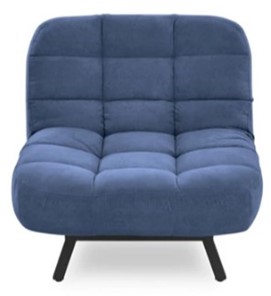 Мягкое кресло Абри опора металл (синий) в Норильске - предосмотр
