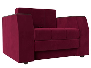 Кресло-кровать Атлантида, Бордовый (Микровельвет) в Норильске