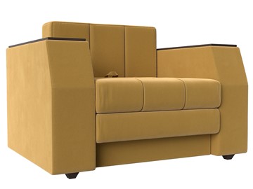 Кресло-кровать Атлантида, Желтый (Микровельвет) в Норильске