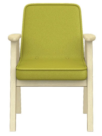 Кресло Ретро ткань лайм, каркас лак в Красноярске - изображение 3