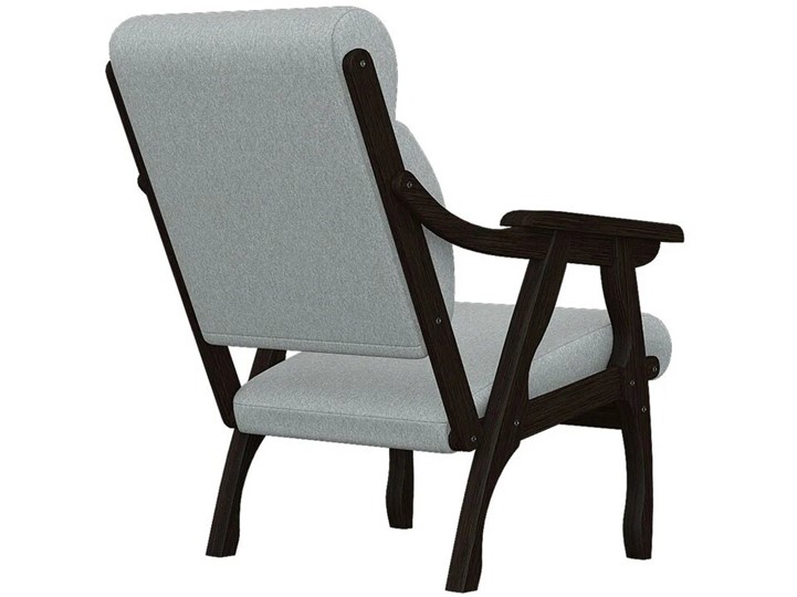 Кресло мягкое Вега 10 ткань серый, каркас венге в Красноярске - изображение 2