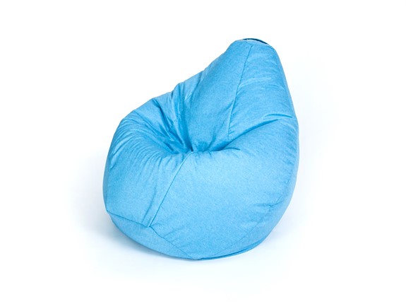 Кресло-мешок Хоум малое, голубое в Красноярске - изображение