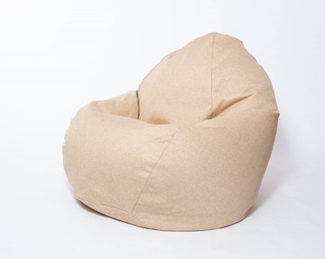 Кресло-мешок Макси, рогожка, 150х100, песочное в Норильске - предосмотр