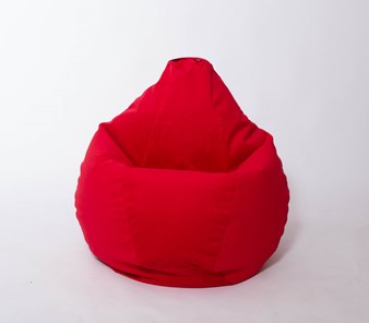 Кресло-мешок Груша большое, велюр однотон, красное в Норильске - предосмотр 2