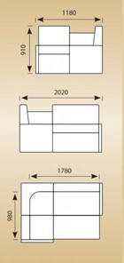 Кухонный диван КУ-21 со спальным местом в Норильске - предосмотр 3