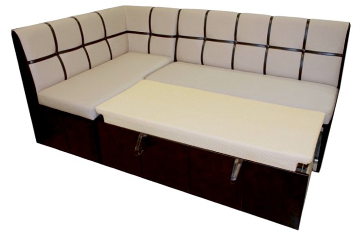 Угловой кухонный диван Квадро 5 со спальным местом в Норильске - изображение 1
