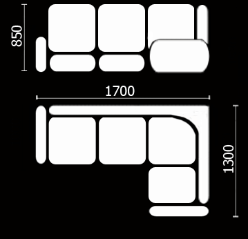 Диван кухонный Нео КМ-01 (168х128 см.) в Норильске - изображение 3