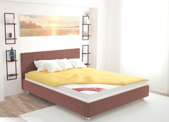 Кровать полутороспальная Вена 140х200 (с основанием) в Норильске - изображение