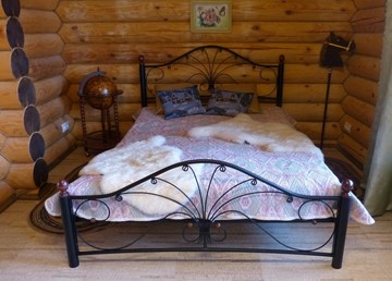 Кровать спальная Фортуна 2, 1600, черный/черный в Красноярске