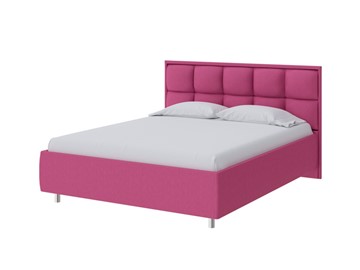 Кровать 2-спальная Chessy 160х200, Рогожка (Savana Berry (фиолетовый)) в Норильске