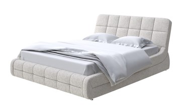 Кровать в спальню Corso-6 140x200, Рогожка (Levis 12 Лён) в Норильске