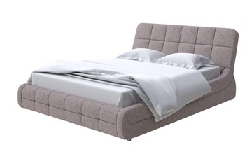 Спальная кровать Corso-6 140x200, Рогожка (Levis 25 Светло-коричневый) в Норильске