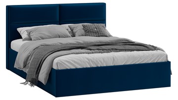 Кровать Глосс Тип 1 (Велюр Confetti Blue) в Норильске