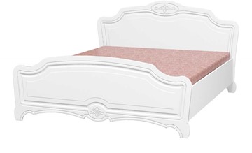Спальная кровать Лотос (Лак-Белый Жемчуг) 160х200 в Норильске