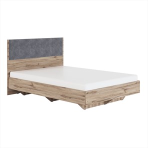 Кровать Николь (мод.1.3) 1,6 серый текстиль, с ортопедическим основанием в Норильске
