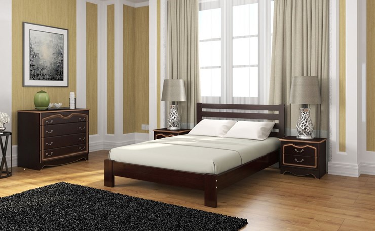 Кровать 2-х спальная Вероника (Белый Античный) 160х200 в Норильске - изображение 4