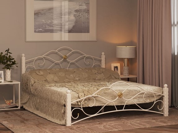 Кровать Гарда 3, 160х200, белая в Красноярске - изображение
