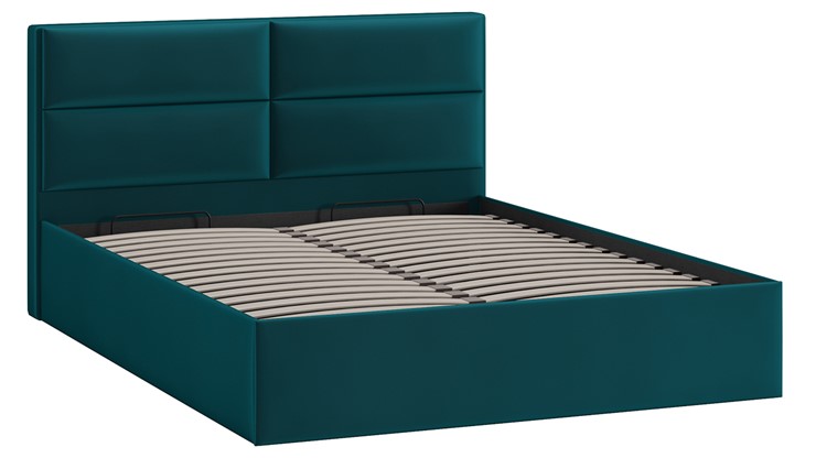 Кровать с механизмом двуспальная Глосс Тип 1 (Велюр Confetti Izumrud) в Норильске - изображение 2