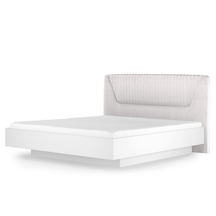 Кровать с механизмом полуторная Марсель-11 (Белый, ткань Catania white) 1400 в Норильске - изображение
