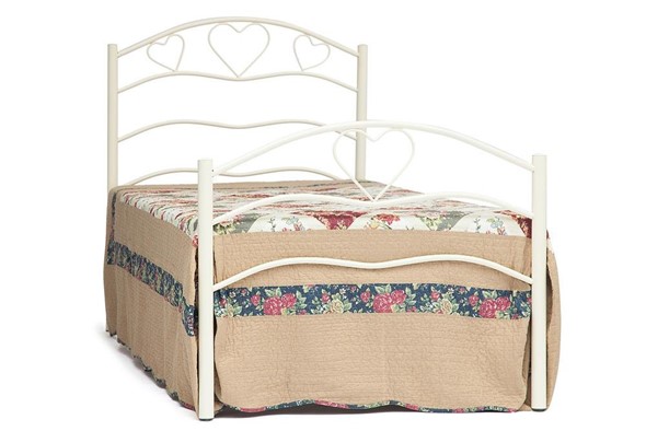 Односпальная кровать ROXIE 90*200 см (Single bed), белый (White) в Красноярске - изображение
