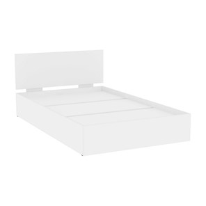 Кровать полутороспальная Алиса (L10) Белый, с основанием в Норильске