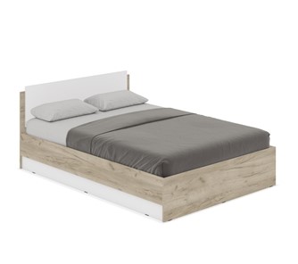 Спальная кровать Аманда А14, Серый дуб/Белый в Норильске