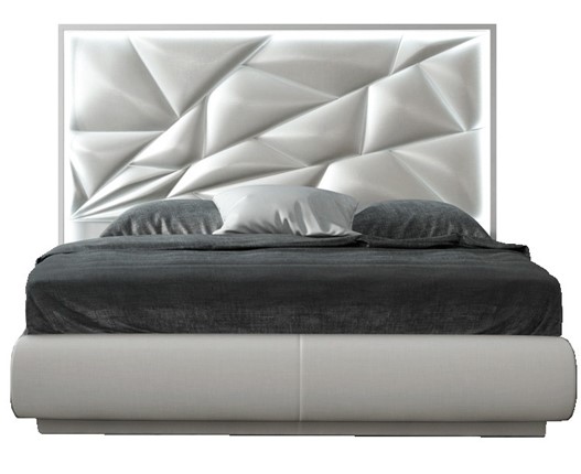 Кровать полутороспальная FRANCO KIU 1242 с LED подсветкой изголовья (160х200) в Красноярске - изображение