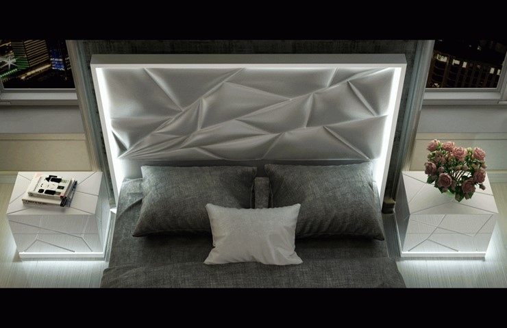 Кровать полутороспальная FRANCO KIU 1242 с LED подсветкой изголовья (160х200) в Красноярске - изображение 8