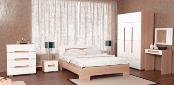 Модульная спальня Некст, цвет дуб сонома/белый в Красноярске