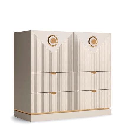 Комод Капри (Сатин) с ящиками в Норильске - изображение