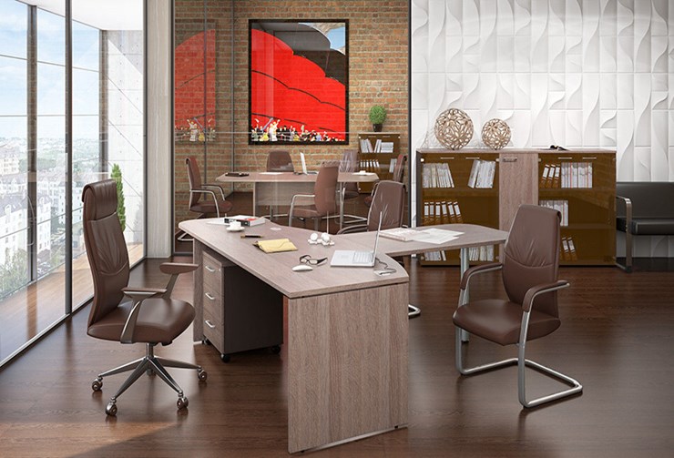 Комплект офисной мебели Xten в опенспэйс для четырех сотрудников в Красноярске - изображение 2