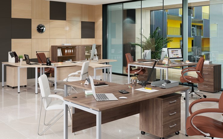 Офисный набор мебели Xten S 1 - один стол с приставным брифингом в Норильске - изображение