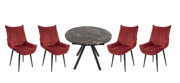 Набор мебели стол Олимп, 4 стула Осло в Норильске - изображение
