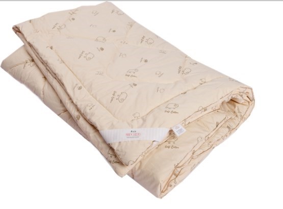 Одеяло Овечья шерсть, теплое, ПВХ, тик в Норильске - изображение