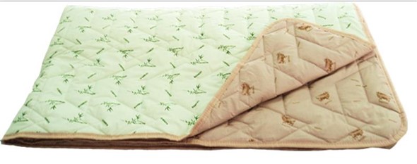 Одеяло «Зима-Лето», ткань: тик, материалы: бамбук/верблюжья шерсть в Норильске - изображение