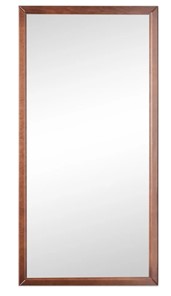 Зеркало навесное в гардероб Ника (Средне-коричневый) 119,5 см x 60 см в Красноярске