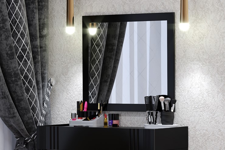 Зеркало Марсель (Черное) в Норильске - изображение 2