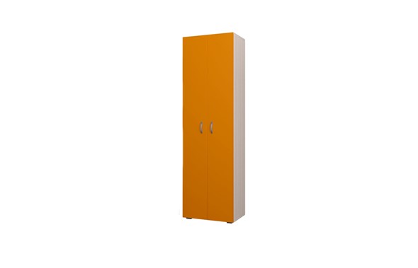 Детский 2-дверный шкаф 600 ДО Млечный дуб, Оранжевый в Красноярске - изображение